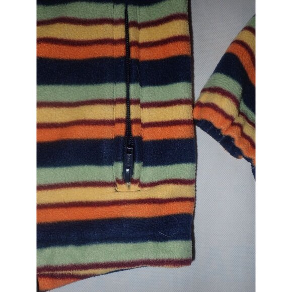 Eous Fleece Jacket Child XL Stripe Equestrian Horse Barn coat liner - Picture 3 of 8